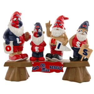 Mississippi Rebels Forever Collectibles NCAA Fan Gnome Bench