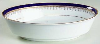 Noritake Grand Monarch 9 Oval Vegetable Bowl, Fine China Dinnerware   Cobalt Bl