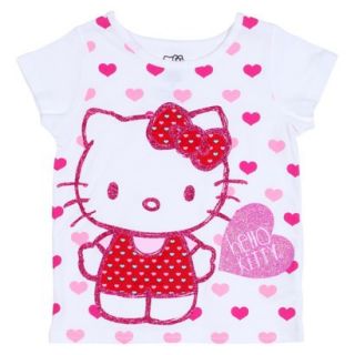 Hello Kitty Infant Toddler Girls Short sleeve Tee   White 12 M