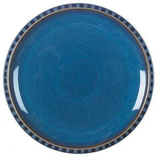 Denby Langley Reflex Salad Plate, Fine China Dinnerware   Blue/White,Checks,Insi