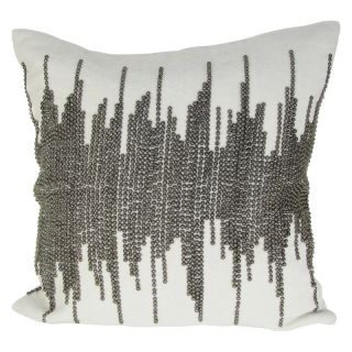 Design Accents Shore Velvet Pillow   20L x 20W in.   KSS 0132 NYCSHORE20X20GREY