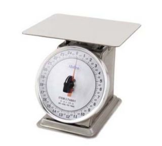 Browne Foodservice Countertop Portion Scale, 2 lb x 1/4 oz Graduation, Fixed 6 in Dial