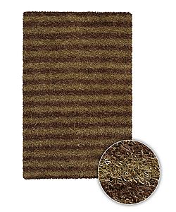 Hand woven Contemporary Majesta Shag Rug (5 X 8) (BrownPattern ShagMeasures 2 inches thickTip We recommend the use of a non skid pad to keep the rug in place on smooth surfaces.All rug sizes are approximate. Due to the difference of monitor colors, some