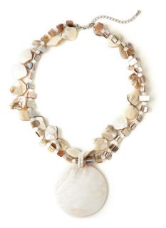 Catherines Womens Shell Pendant Necklace