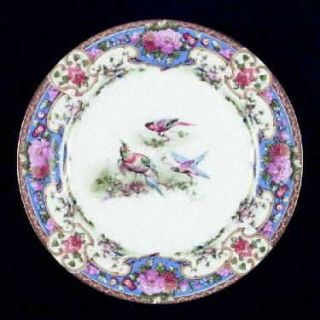 Shelley Old Sevres Dessert/Pie Plate, Fine China Dinnerware   Bird Scene, Floral