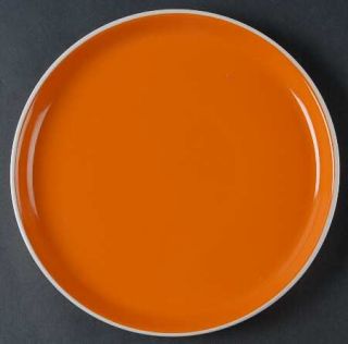 Oneida Color Burst Chili Mango Dinner Plate, Fine China Dinnerware   Orange In,W