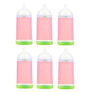 Adiri Nxgen Pink 9.5 ounce Stage 1 3 6 Month Nurser Baby Bottles (pack Of 6) (PinkBottom vented, one way Petal valve offers consistent air flow reducing possibility of colicSupports transition from Mothers breast to bottleSoft medical grade silicone nippl