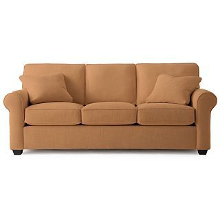 Possibilities Roll Arm 86 Sofa, Auburn