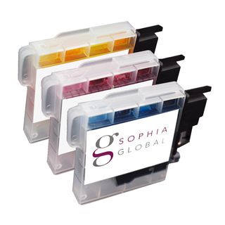 Sophia Global Compatible Ink Cartridge Replacement For Brother Lc65 (1 Cyan, 1 Magenta, 1 Yellow) (1 Cyan, 1 Magenta, 1 YellowPrint yield Up to 750 pages per color cartridgeModel SG1eaLC65CMYPack of 3We cannot accept returns on this product. )