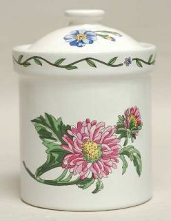 International Terrace Blossoms Tea Canister & Lid, Fine China Dinnerware   Pink