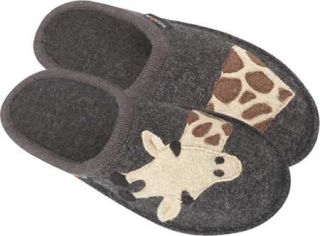 Womens Haflinger Jimmy   Charcoal Slippers