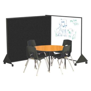 Best Rite Markerboard/Hook & Loop Double Sided Room Divider   4W x 4H ft.