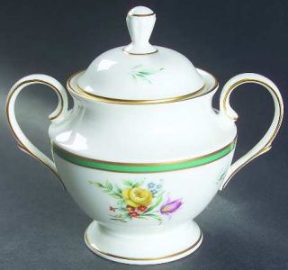 Lenox China Provence Green Sugar Bowl & Lid, Fine China Dinnerware   Classics Co