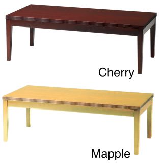 Mayline Luminary Series Coffee Table (Cherry, mapleShape RectangularWeight capacity 100 pounds evenly distributedDimensions 48 inches wide x 24 inches deep x 16 inches highModel OT2448Assembly Required )