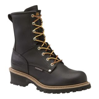 Carolina Steel Toe Waterproof Logger Boot   8in., Size 11 1/2, Black, Model#
