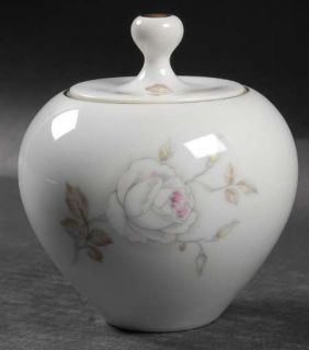 Johann Haviland Dawn Rose Sugar Bowl & Lid, Fine China Dinnerware   White Roses