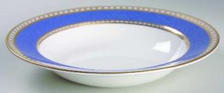 Wedgwood Ulander Powder Blue Rim Soup Bowl, Fine China Dinnerware   Powder Blue