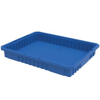 Akro Mils Akro Grid Dividable Container   22 1/2 X17 3/8 X3   Blue   Blue   Lot of 6