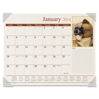 At a Glance Recycled Puppies Desk Pad
