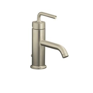 Kohler K 14402 4a bn Vibrant Brushed Nickel Purist Single control Lavatory Faucet With Straight Lever Handle
