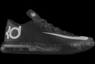 KD VI iD Custom Mens Basketball Shoes   Black