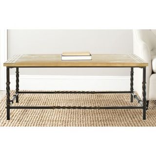 Safavieh Rowan Natural Coffee Table (NaturalMaterials Fir WoodDimensions 19.8 inches high x 48.7 inches wide x 31.1 inches deepThis product will ship to you in 1 box.Minor assembly required )