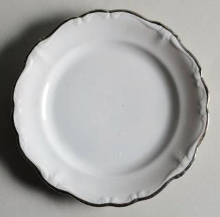 Johann Haviland Platinum Baroque Bread & Butter Plate, Fine China Dinnerware   P