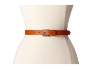 LAUREN by Ralph Lauren 7/8 Leather Belt w/ Leather Inset Buckle Womens Belts (Tan)