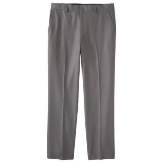 Mens Tailored Fit Microfiber Pants   Light Gray 36X30