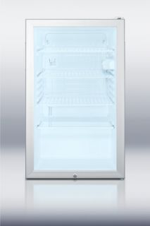 Summit Refrigeration Free Standing Refrigerator w/ Auto Defrost & Keyed Lock, White, 4.1 cu ft