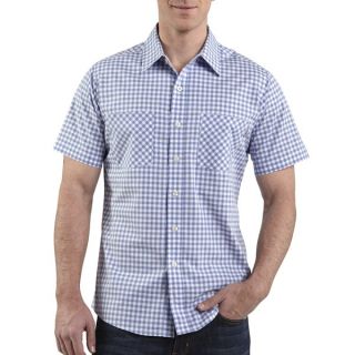 Carhartt Lightweight Plaid Shirt   Short Sleeve (For Men)   WAVE BLUE (M )