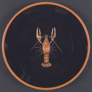 Villeroy & Boch Crayfish Dinner Plate, Fine China Dinnerware   Crayfish On Black