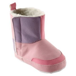 Luvable Friends Infant Girls Suede Boot   Pink 0 6 M