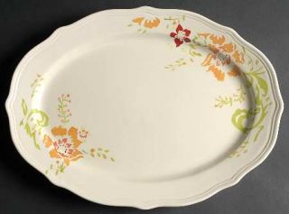 Better Homes and Garden Citrus Blossoms 16 Oval Serving Platter, Fine China Din