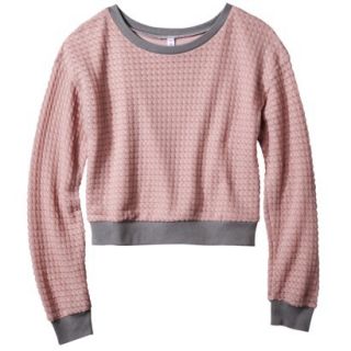 Xhilaration Juniors Sweater Knit Top   Rose XL(15 17)