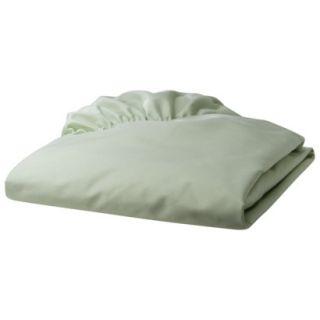 TL Care 100% Cotton Percale Fitted Crib Sheet   Green