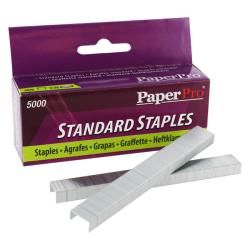 Paperpro Full strip Standard Office Silvertone Staples (box Of 5,000)