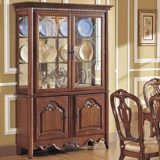 Vendome Chestnut Finish China Cabinet