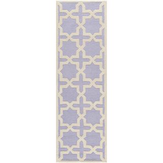 Safavieh Handmade Moroccan Cambridge Lavender Wool Rug (26 X 6)