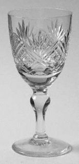 Webb Thomas St. Andrews Sherry Glass   Clear, Cut Criss Cross