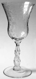 Cambridge Chantilly Water Goblet   Stem 3600, Etched