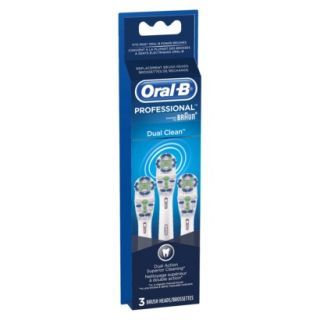 Oral B Professional Dual Clean Refill Heads   3 Count