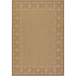 Recife Summer Chimes Natural/ Cocoa Rug (53 X 76) (NaturalSecondary colors CocoaPattern BorderTip We recommend the use of a non skid pad to keep the rug in place on smooth surfaces.All rug sizes are approximate. Due to the difference of monitor colors,