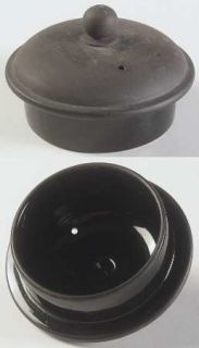 Wedgwood Basalt Black Lid for Small Coffee Pot, Fine China Dinnerware   All Blac