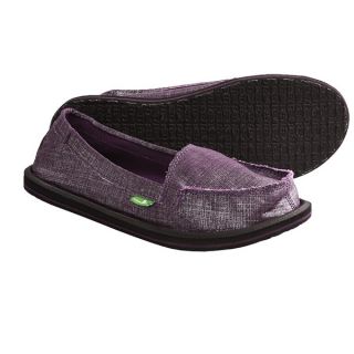 Sanuk Ohm My Shoes   Slip Ons (For Women)   SILVER (7 )