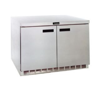 Delfield 48 in Undercounter Refrigerator w/ 2 Doors, Stainless, 10.7 cu ft, 220/1 V