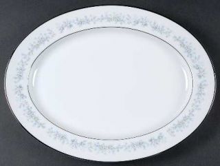 Noritake Marywood 13 Oval Serving Platter, Fine China Dinnerware   Contemporary