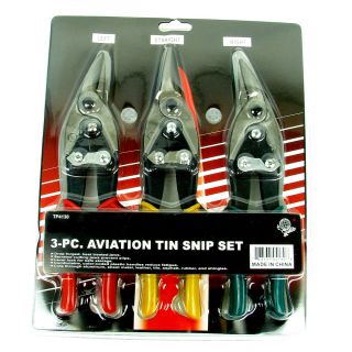 Trademark Tools Heavy Duty 3 piece Aviation Tin Snip Set