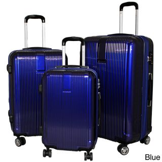 American Traveler 3 piece Hardside Lightweight Expandable Spinner Luggage Set (PolycarbonateColor options Grey, black, blueHandle Retractable handle system provide optimum mobilityWheeled YesWheel type Four 360 degree spinner wheels systemClosure Del