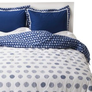 Room Essentials Linework Dot Comforter Set   Blue (Twin XL)